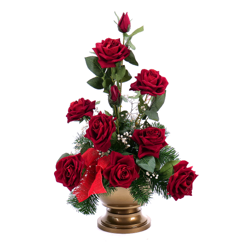 Irigo smuteční aranžmá červené růže