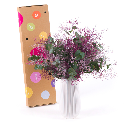 DIY kytice - Eukalyptus Cinerea a Limonka do vázy