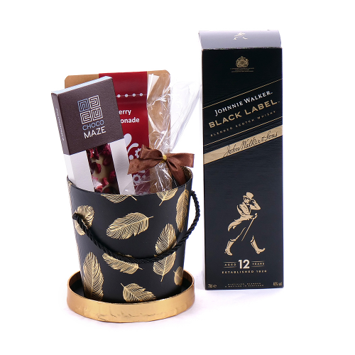 Dárkový černo-zlatý box Black Label
