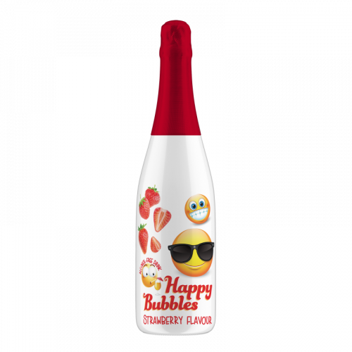 Happy Bubbles jahoda 0,75l