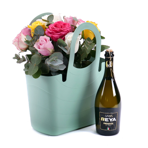 Květinová taška Kytice Letana 41 a Prosecco Reya