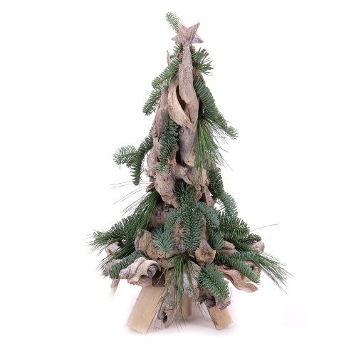 Aranžmá dřevěný stromek živá chvojí