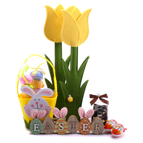 Dárkový set tulipány a velikonoční vajíčka