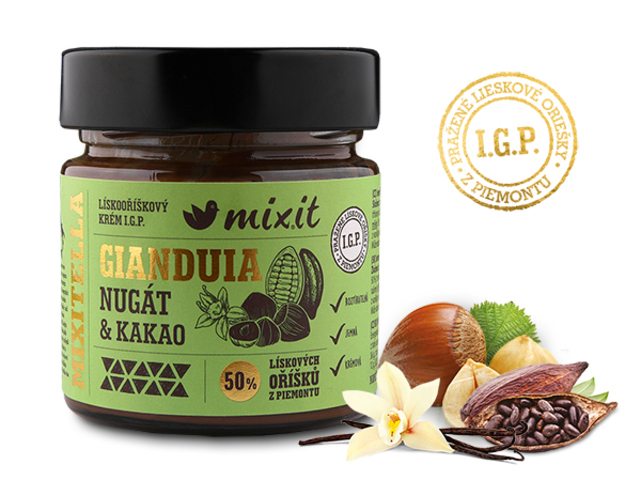 Mixitella Premium - Lískový oříšek z Piemontu s mlékem a kakaem 200g